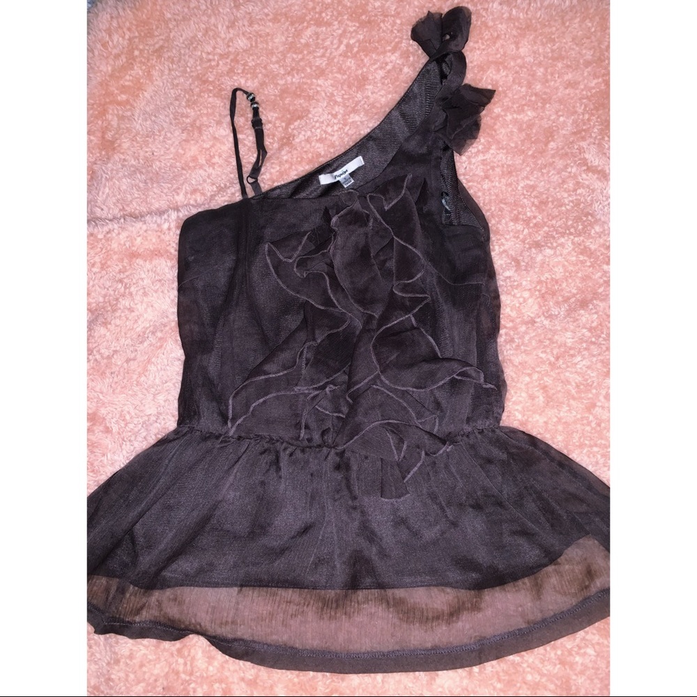 Papaya Ruffle Tank